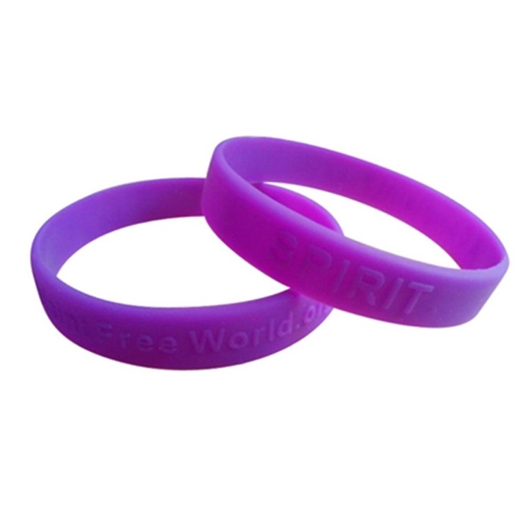 Embossed Silicone Wristband 1