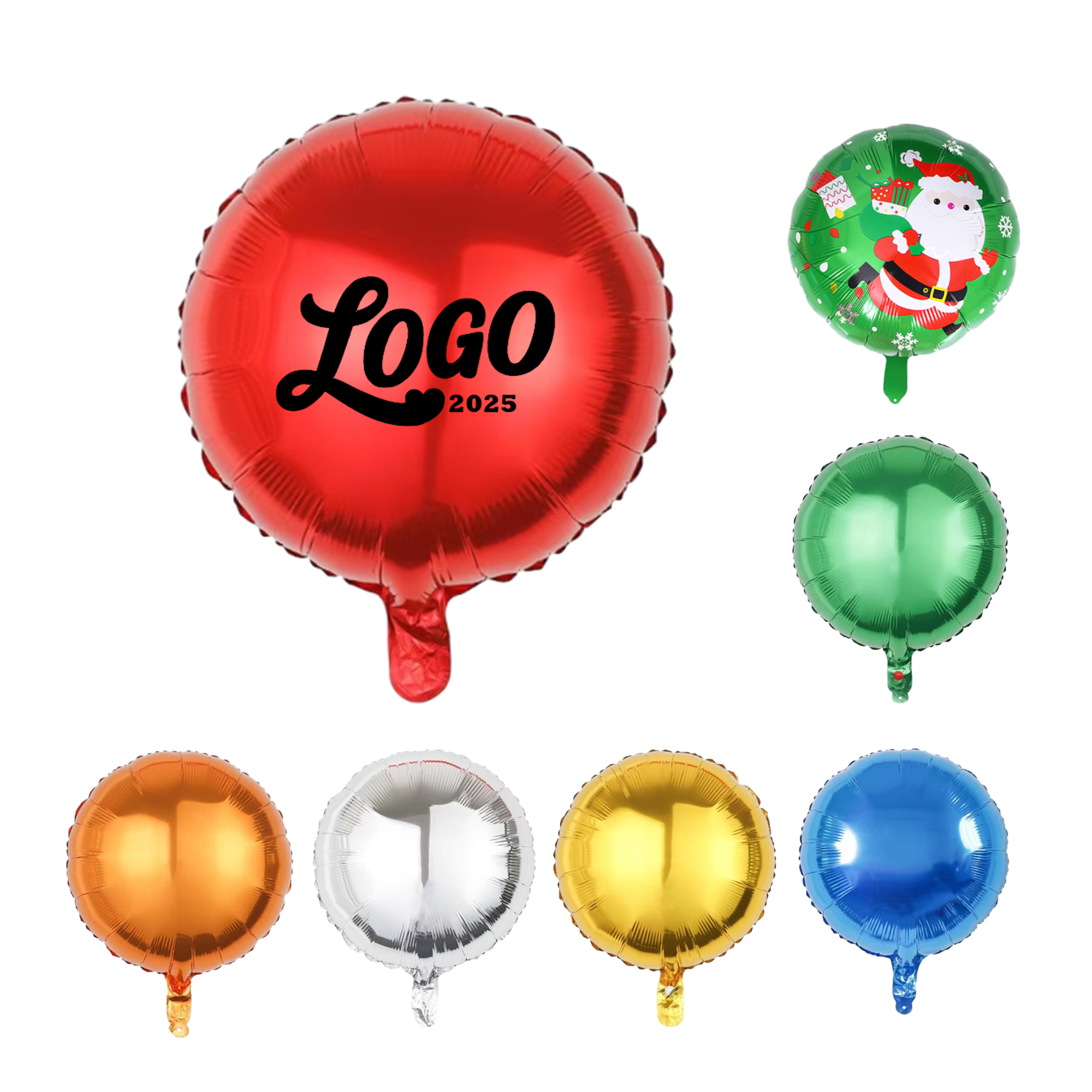Holiday Party Round Decorative Balloons 1