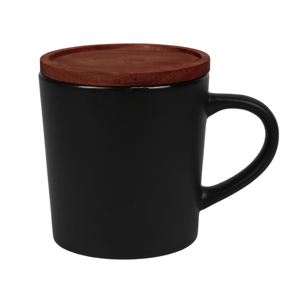 Little Rock 16oz Ceramic with Wood Lid 9