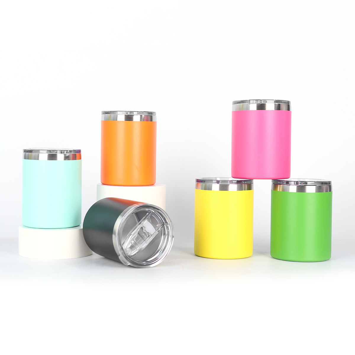 12 oz Stainless Steel Tumbler W/ Lid 29