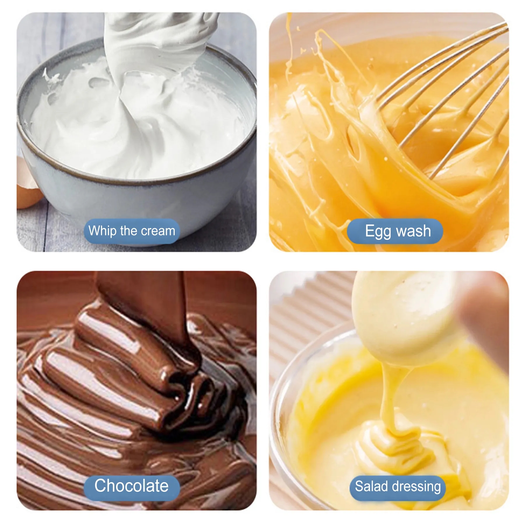 6 Inch Silicone Whisk Mini Baking Tool 2