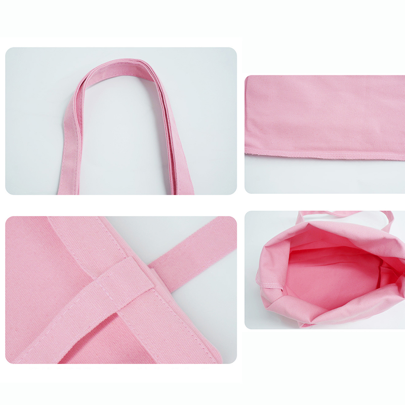 12oz Cotton Canvas Tote Bag Reusable Grocery Shopping Bags 6