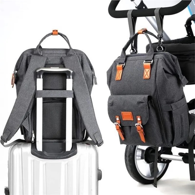 High Quality Diaper Bag Backpack W/ Insulated Pockets 4