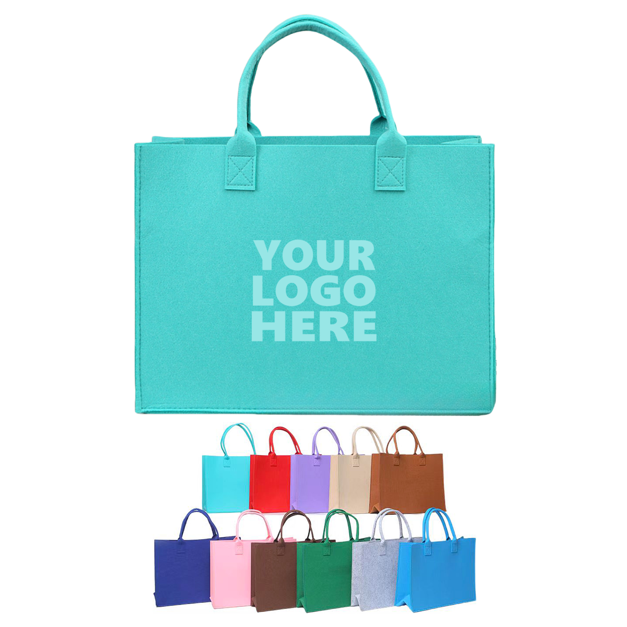 Fashionable Felt Tote Shopping Bag 1