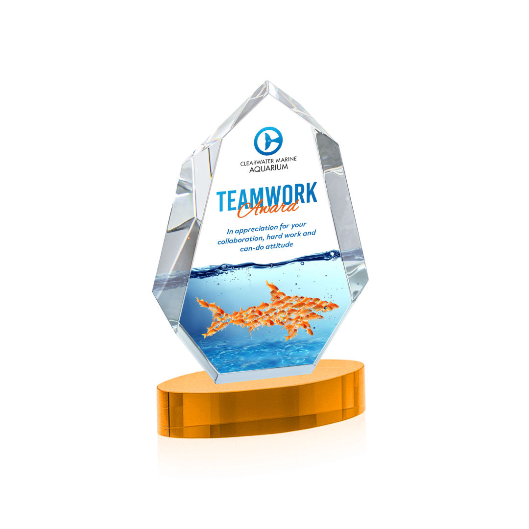 Norwood VividPrint™ Award on Alberton Base - Amber 4