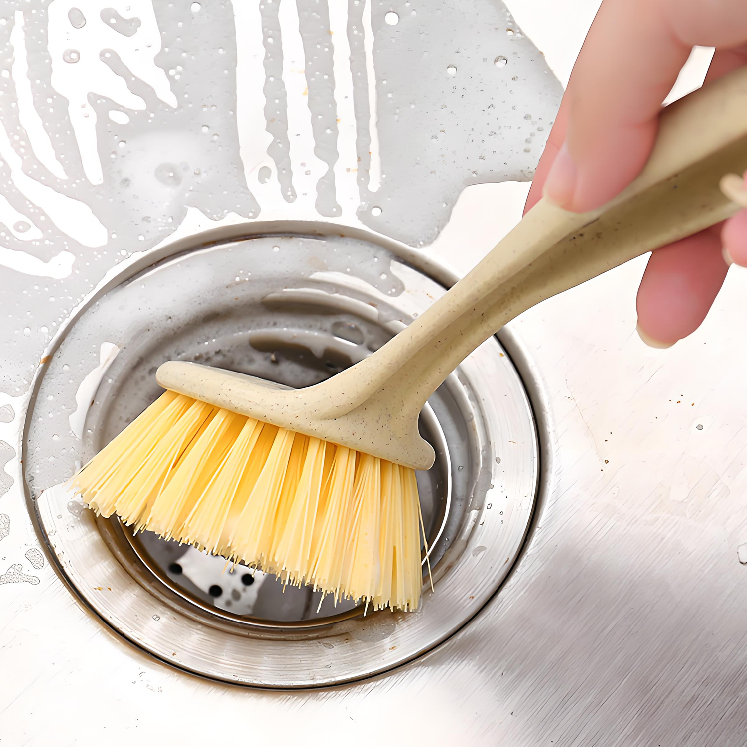 Hanging Sink Hob Long Handle Dirt Cleaning Brush 7