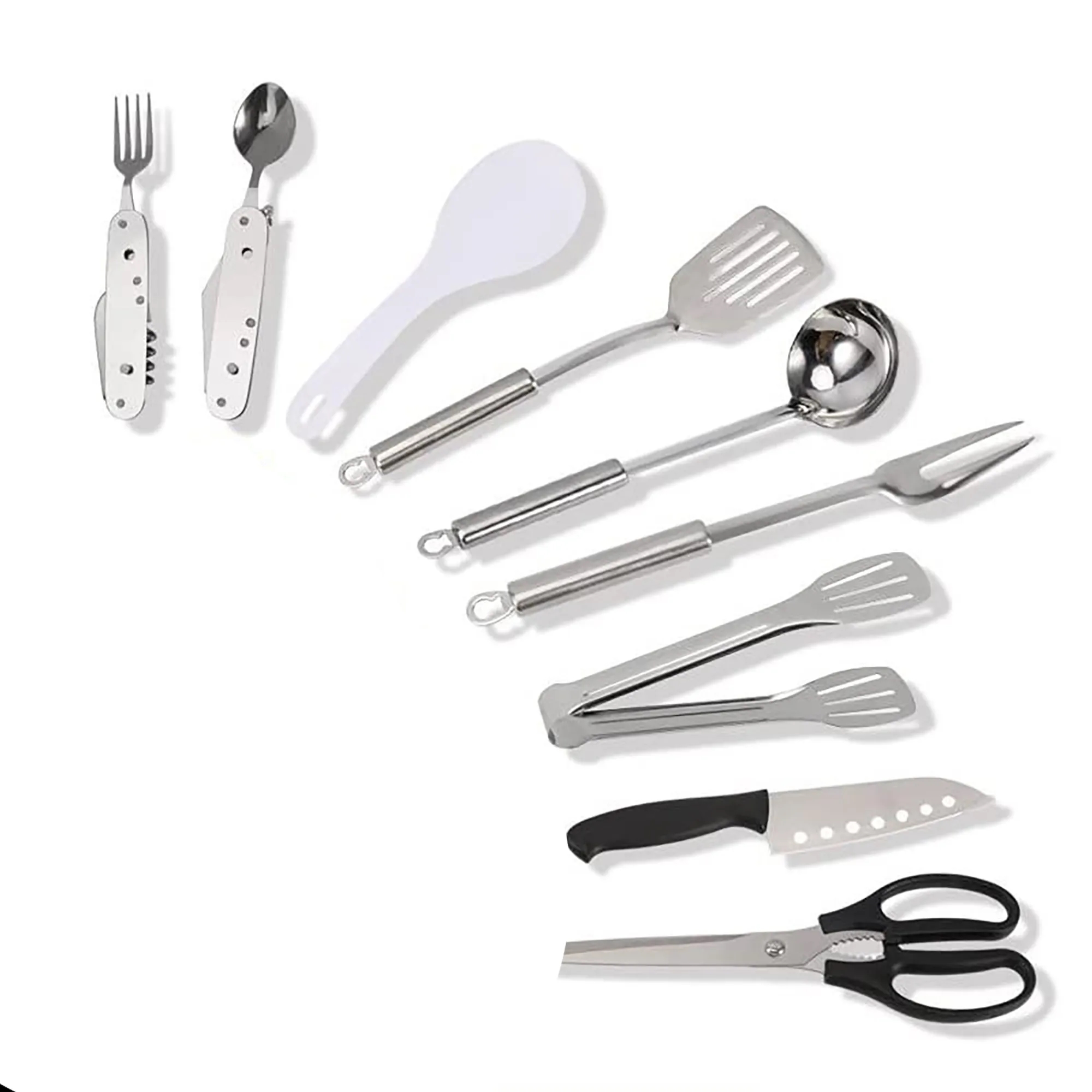 Portable Stainless Steel 10pcs Cutlery Set 4