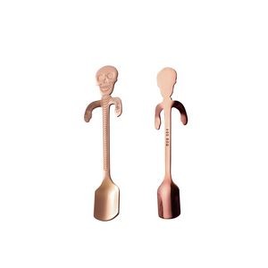 Skeleton Skull Shaped Steel Spoon 12