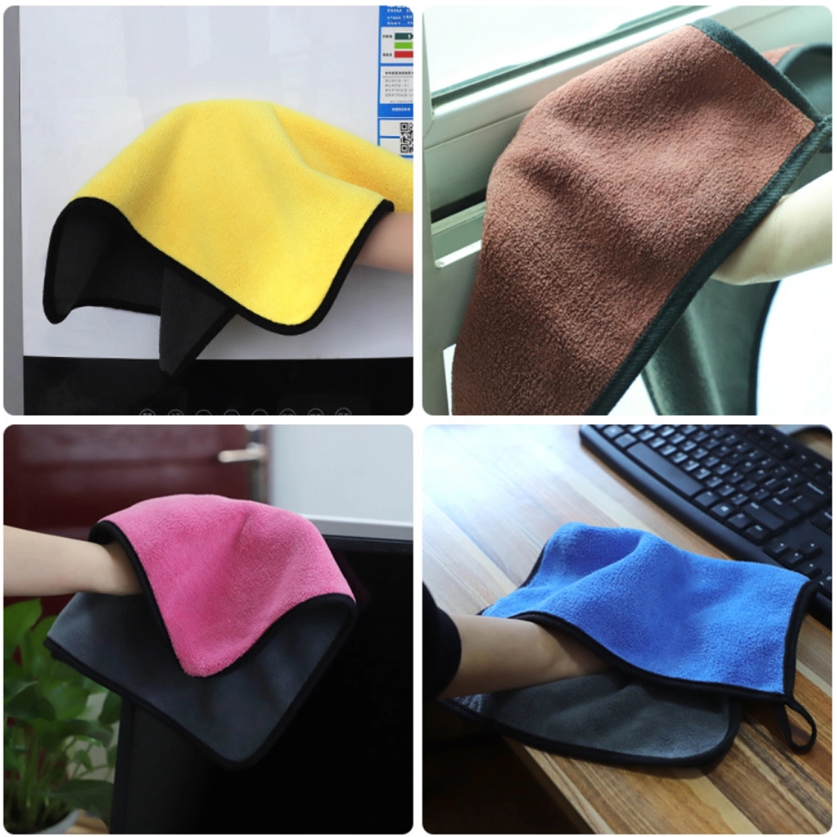 Upgrade Microfiber Cleaning Cloth Double-Sided 3