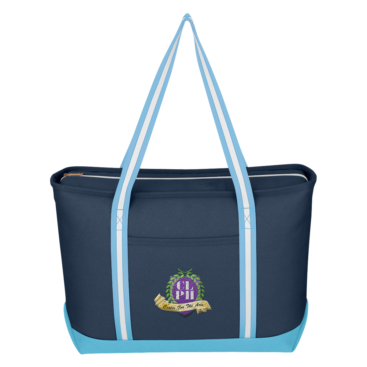 Large Cotton Canvas Admiral Tote Bag, custom tote bag with logo imprint 11