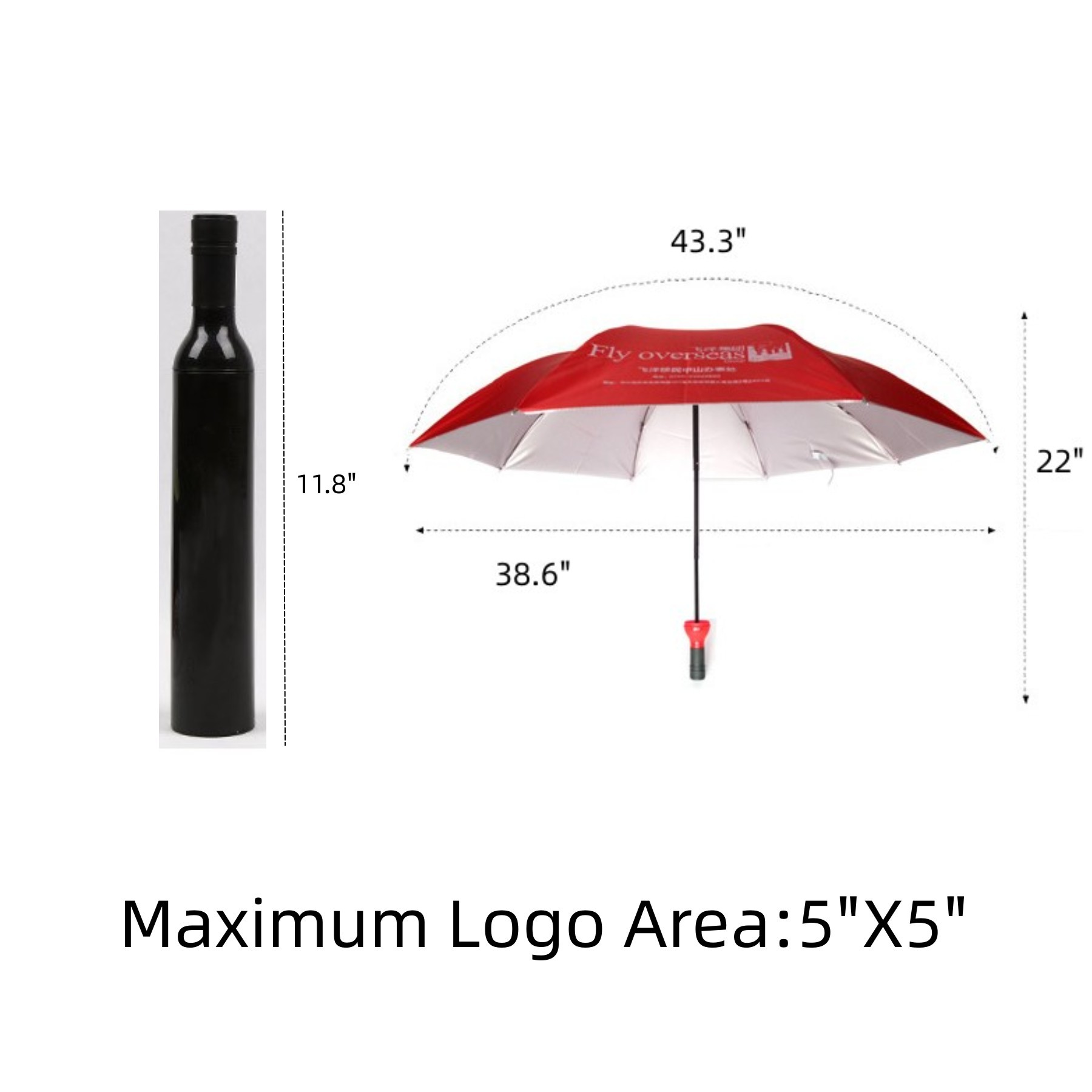 Creative Wine Bottle Umbrella 2