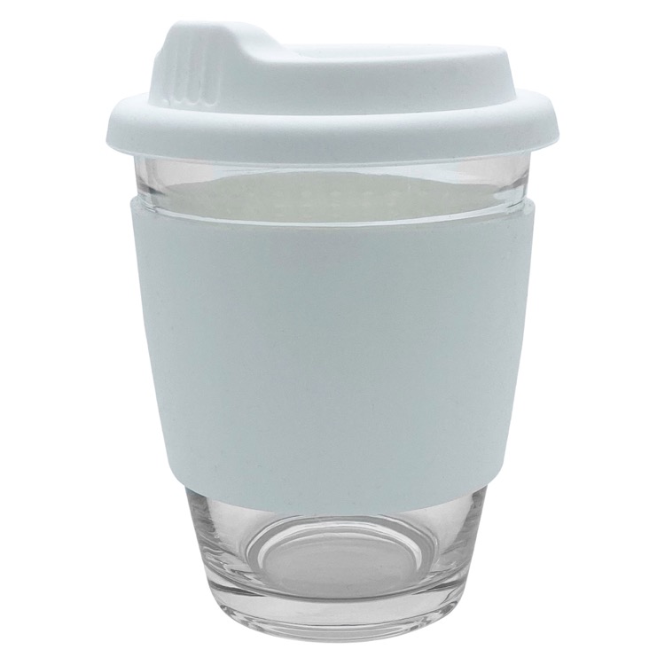Carlo Glass Coffee Cup - Silicone Band 6