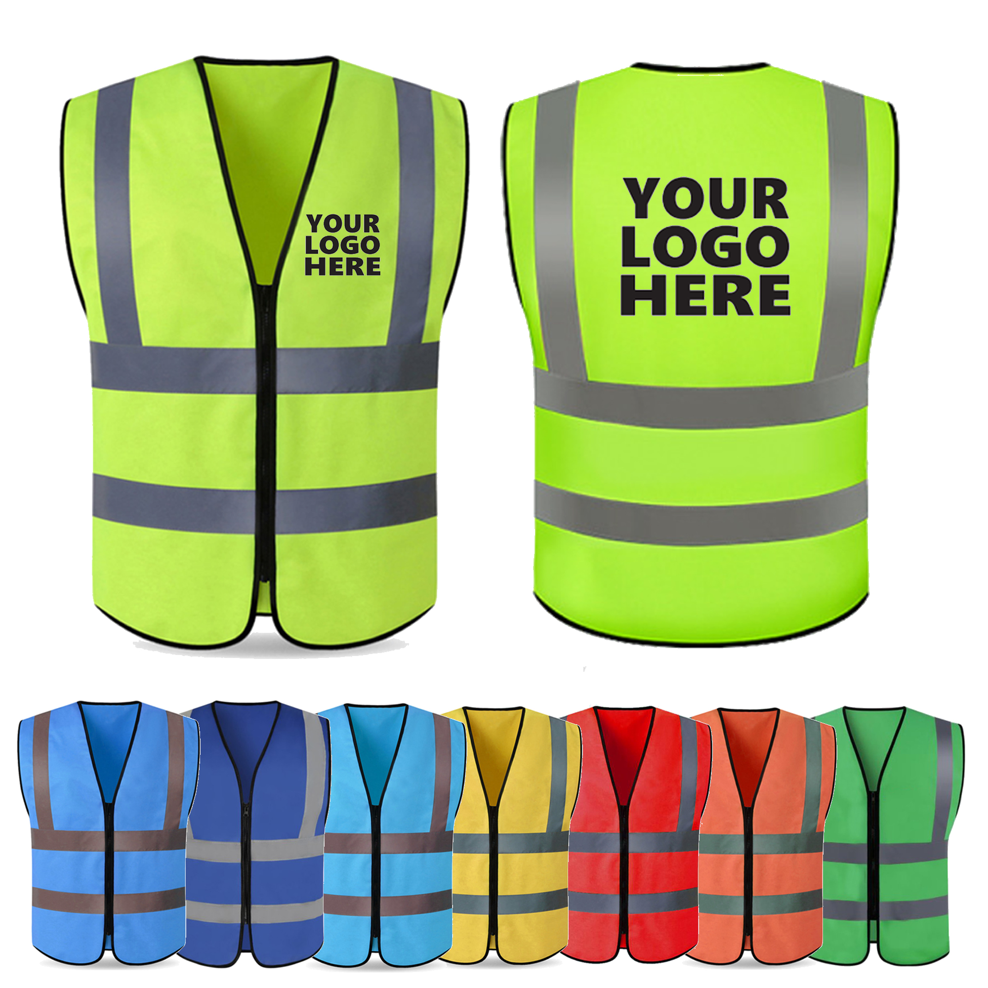 MOQ 10 Customizable Reflective Vests 3