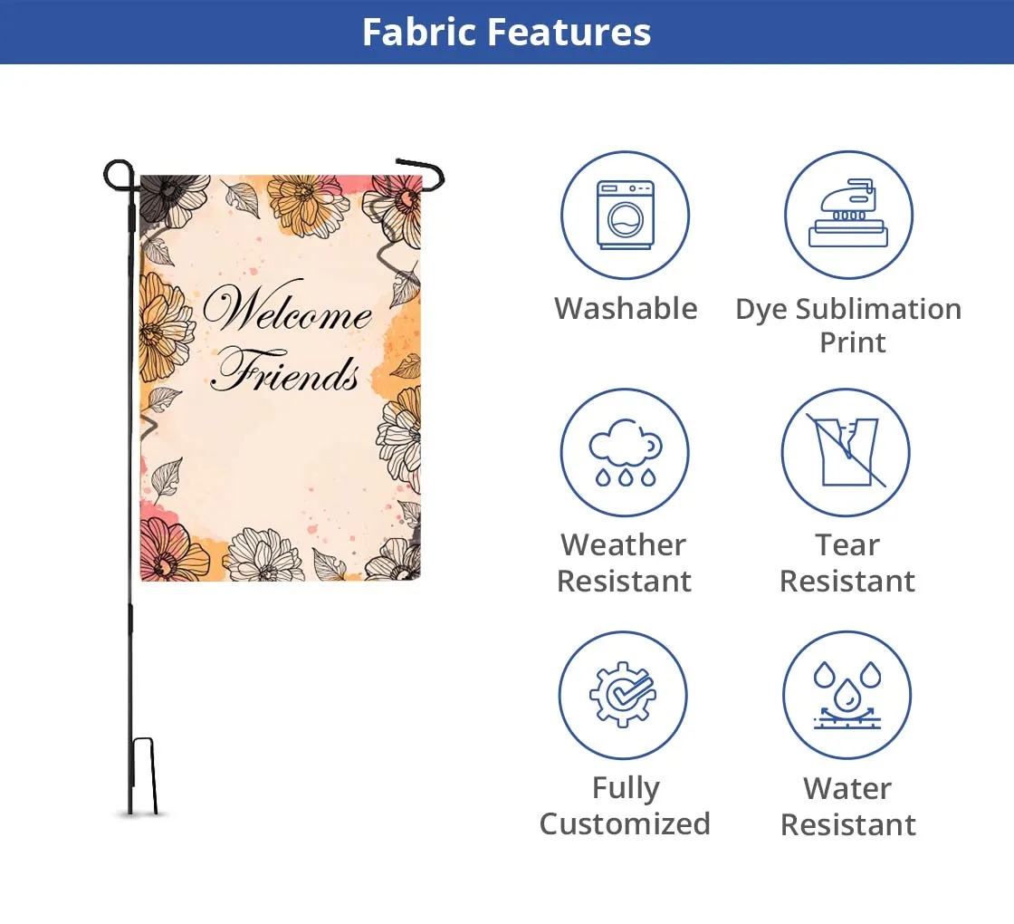 Garden Flag with Double Sided (12" x 18") 7