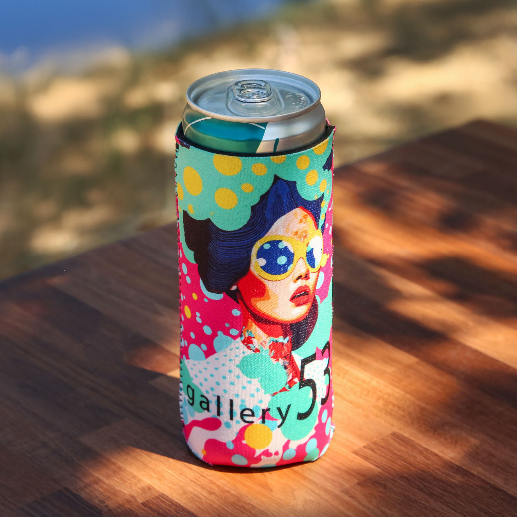 Overseas Direct Full Color Reversible Slim Neoprene can cooler 2
