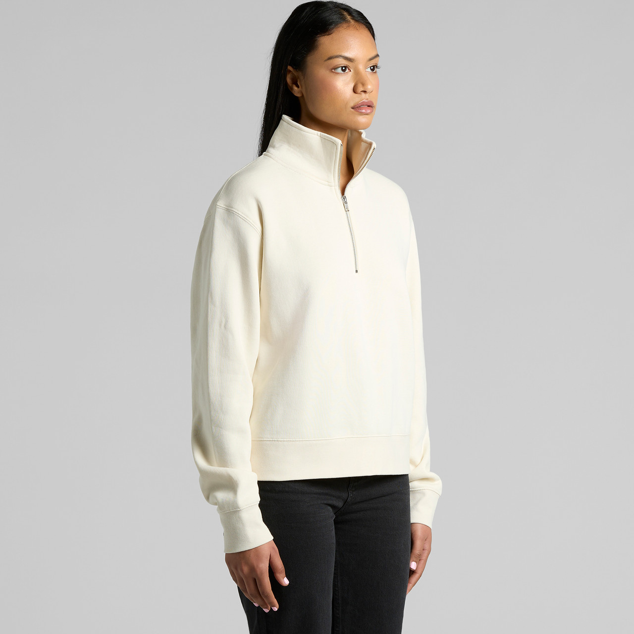 Wo's Stencil Half Zip Crew | 4125 21