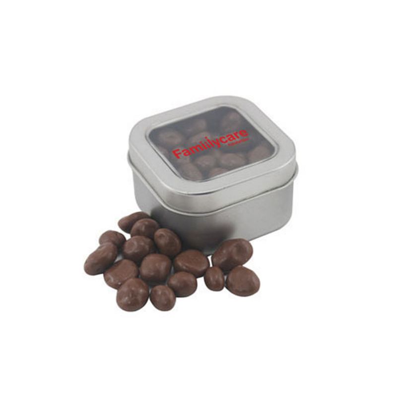 Window Tin with Choc Raisins 1