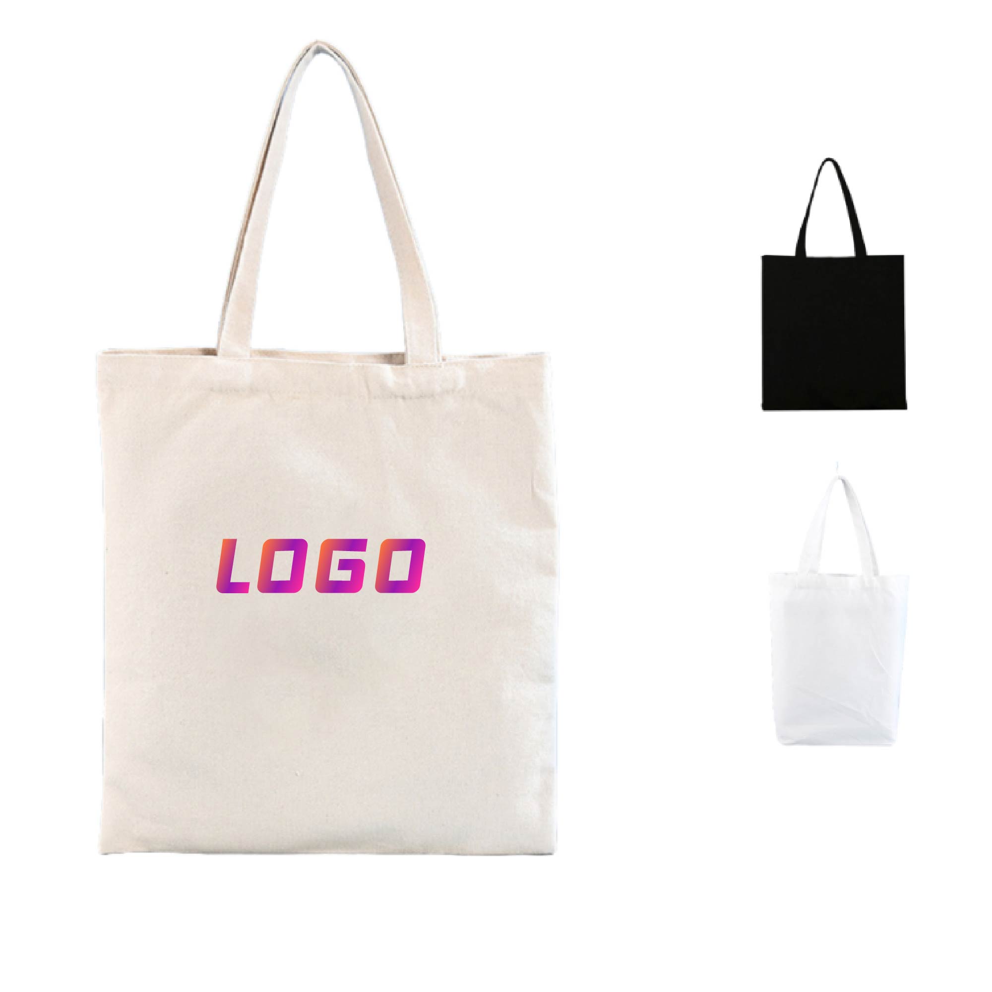 MOQ 10pcs Branded Canvas Carryall, custom tote bag with logo imprint 2