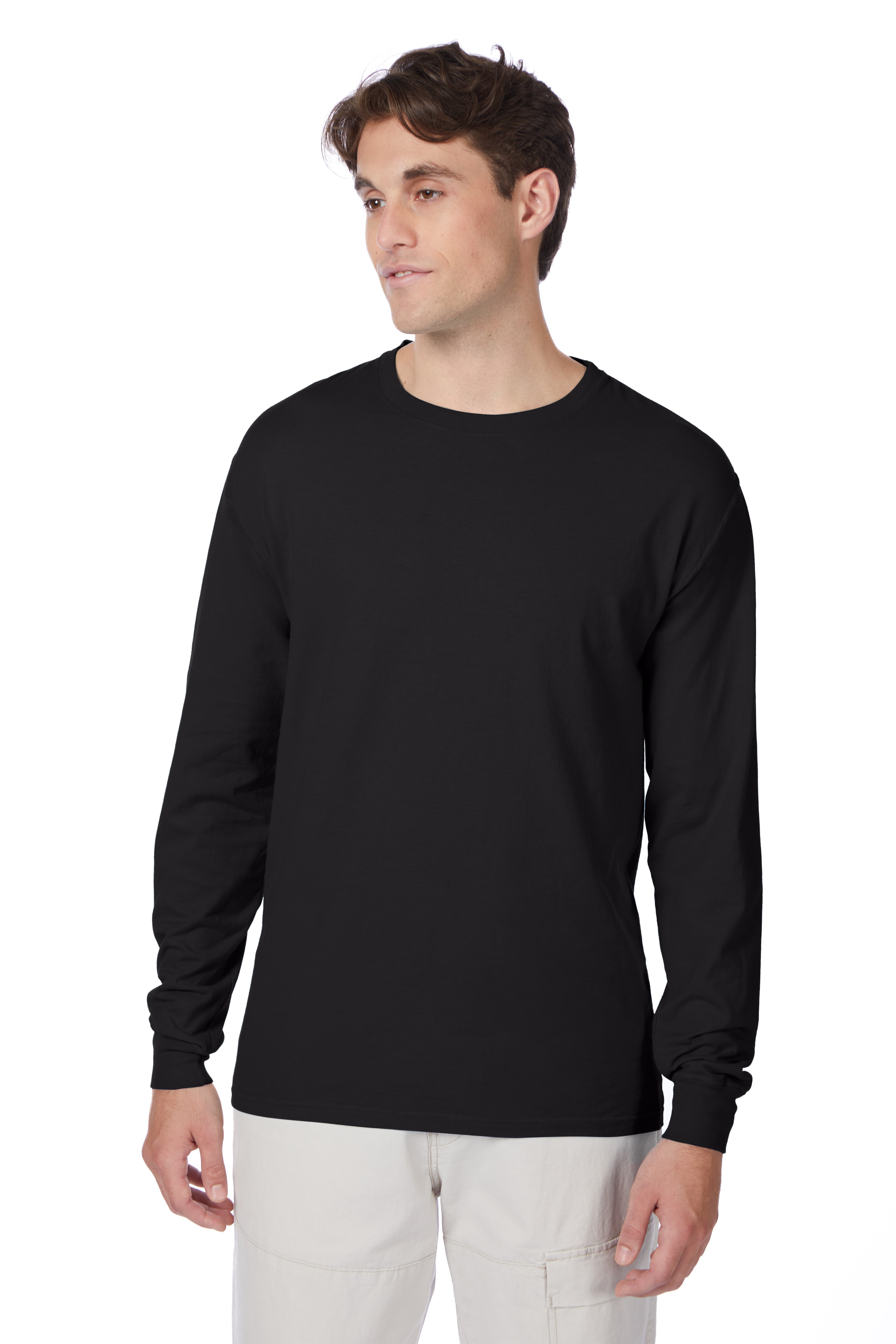 Hanes Beefy-T Long-Sleeve T-Shirt 14