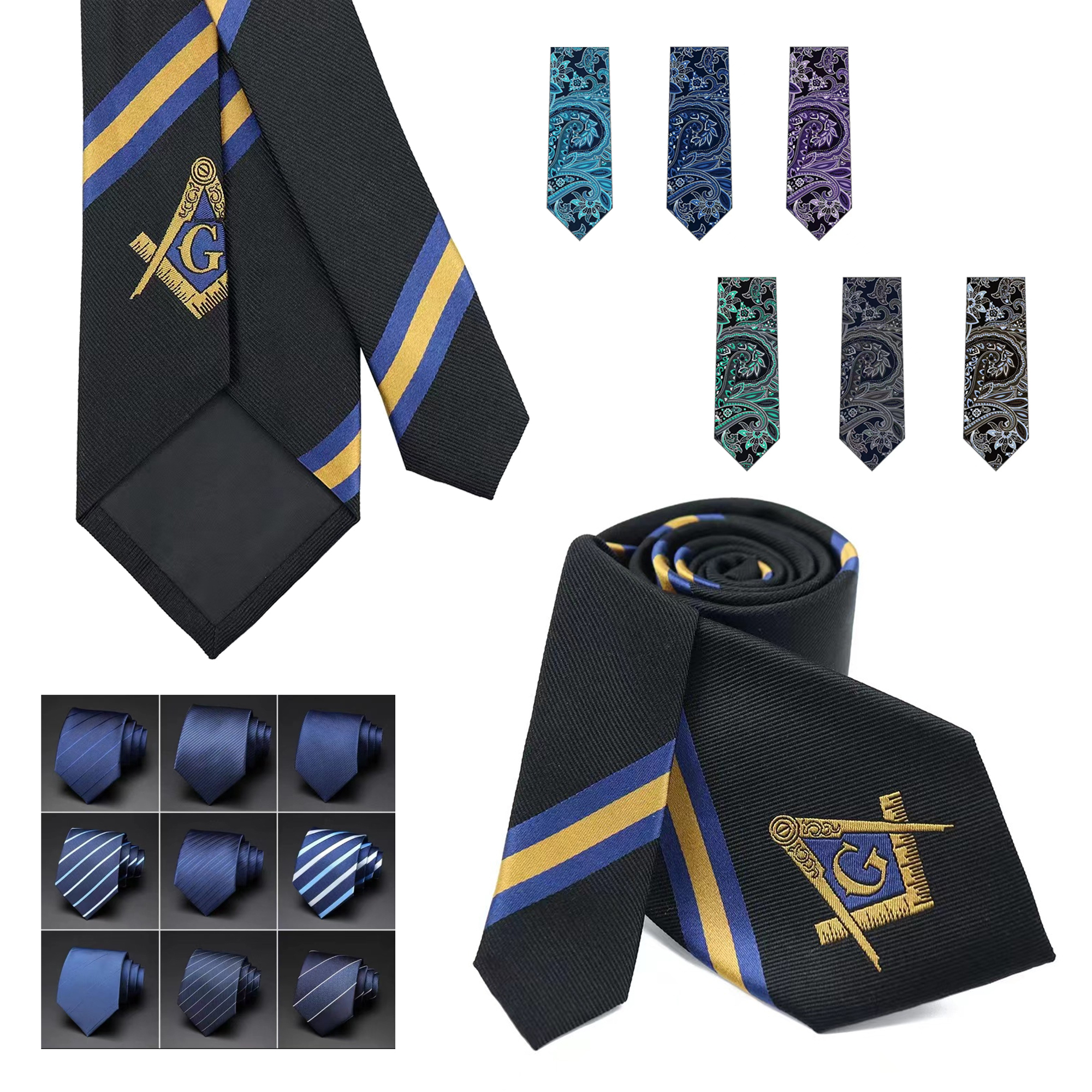 Custom Logo Woven Micro Fiber Adult Neck Tie 2