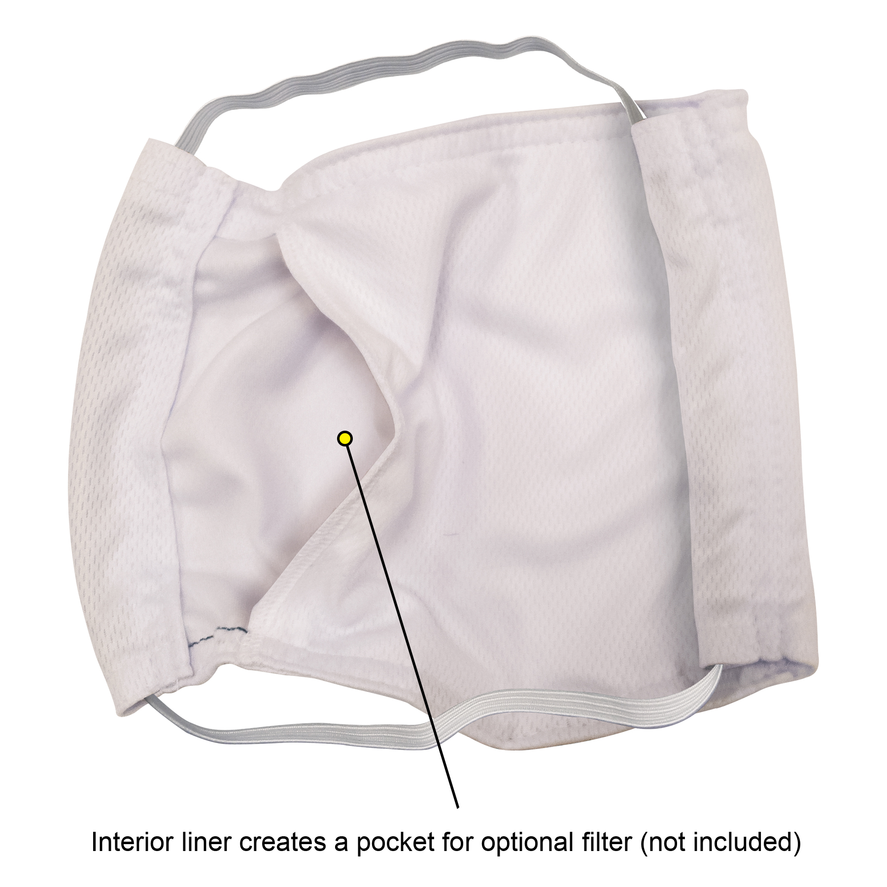 White Microfiber Face Mask 8