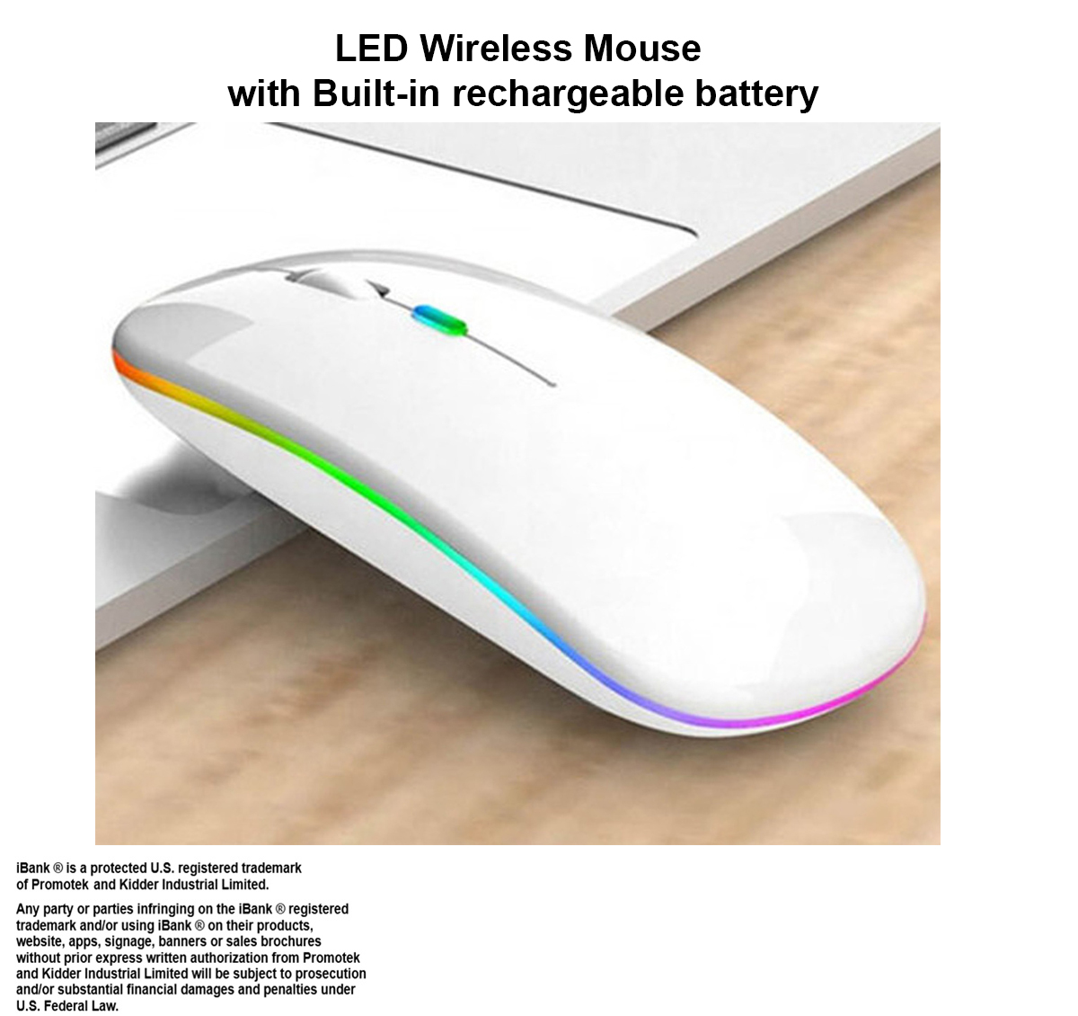 iBank ® LED Wireless Mouse with Built-in rechargeable battery 1