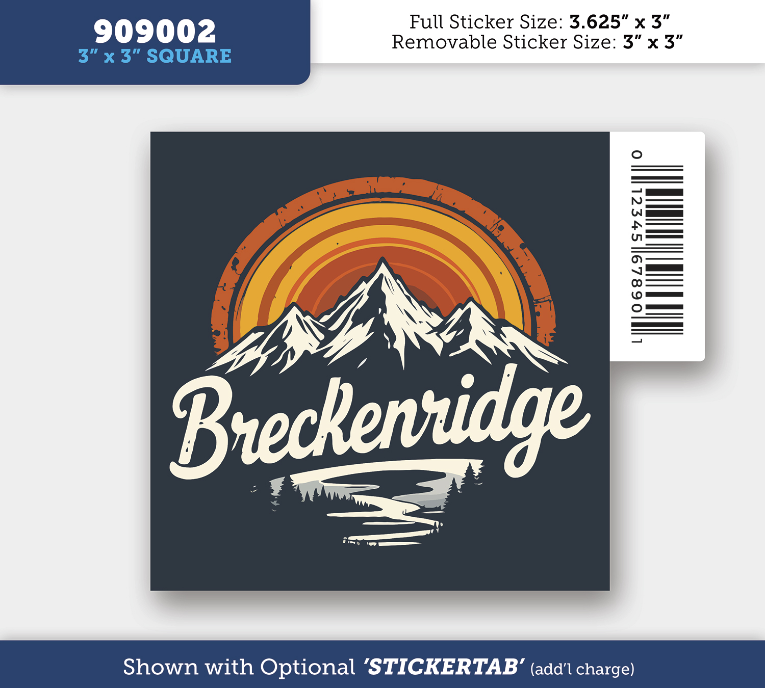 Square - Permanent Writeable Matte Sticker - 3" x 3" 2