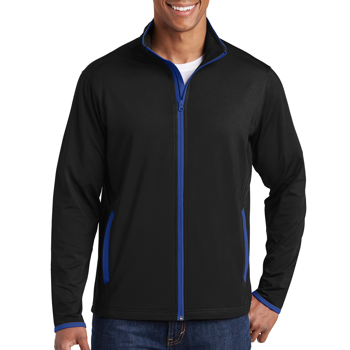 Sport-Tek® Sport-Wick® Stretch Contrast Full-Zip Jacket 3
