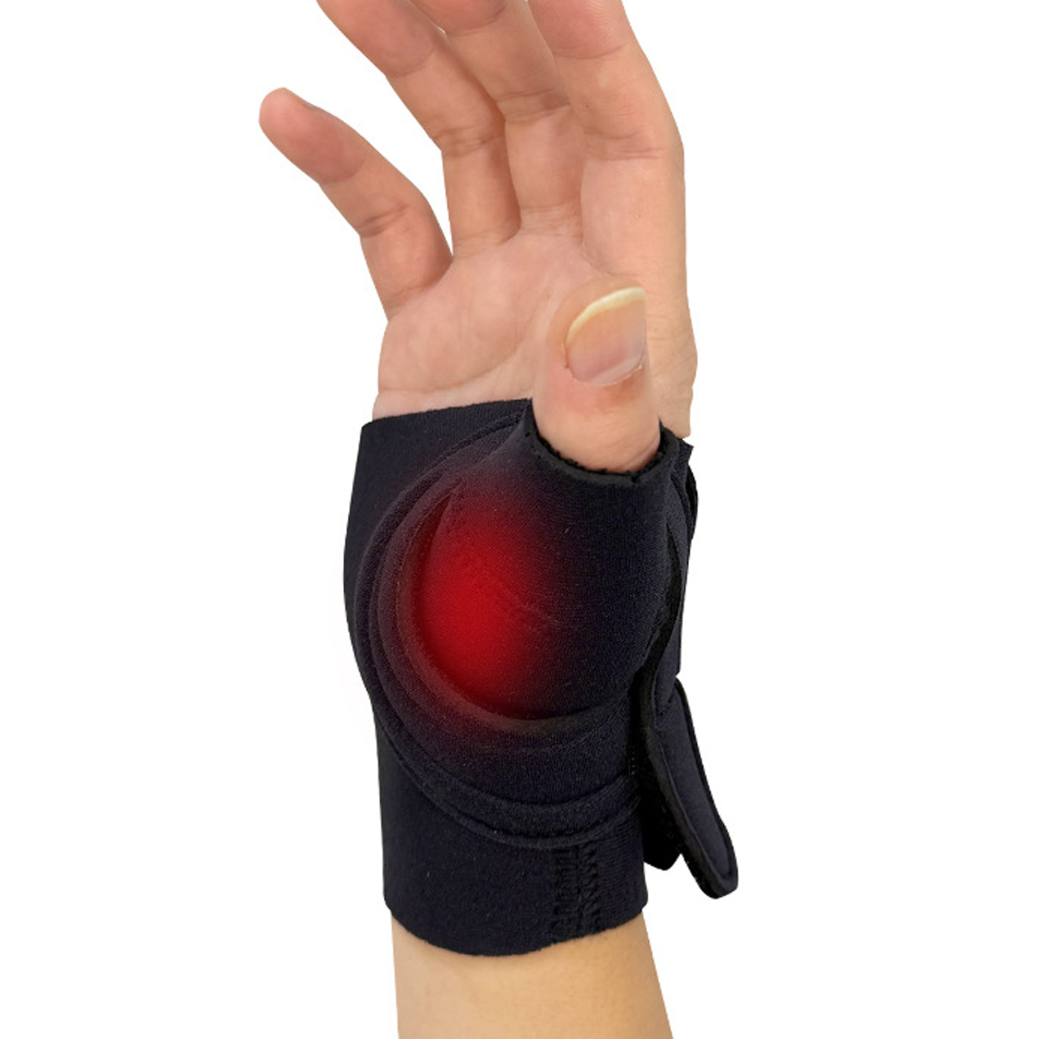 Breathable Rubber Wrist Brace w/ Thumb Support for Strain 2