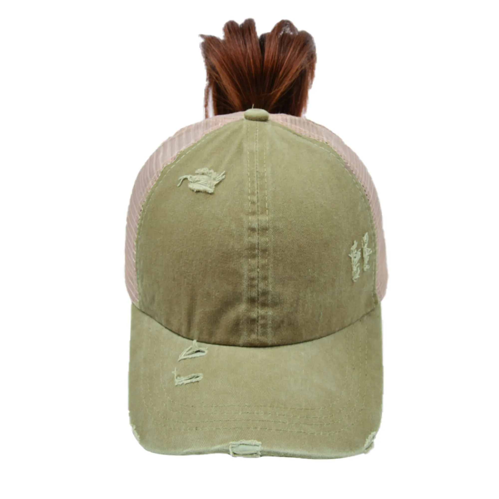 Grils Ponytail Messy Buns Ponycaps Baseball Cap 10