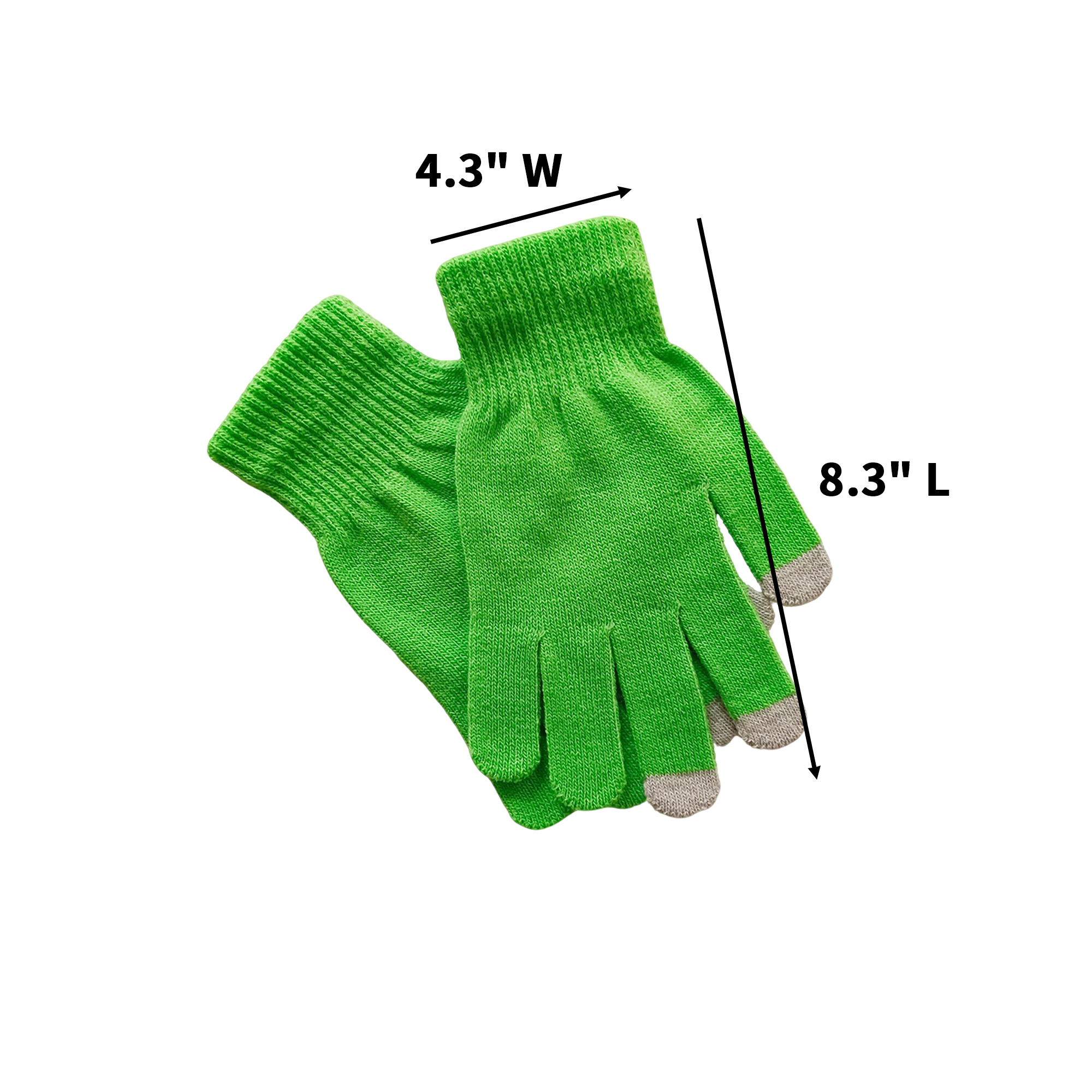 Adult Acrylic Touchscreen Glove With Three Finger Tip 7
