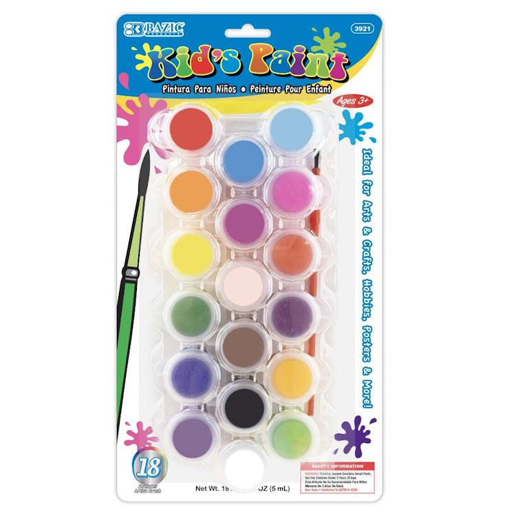 Kids' Paint Sets - 18 Colors Brush Included 2