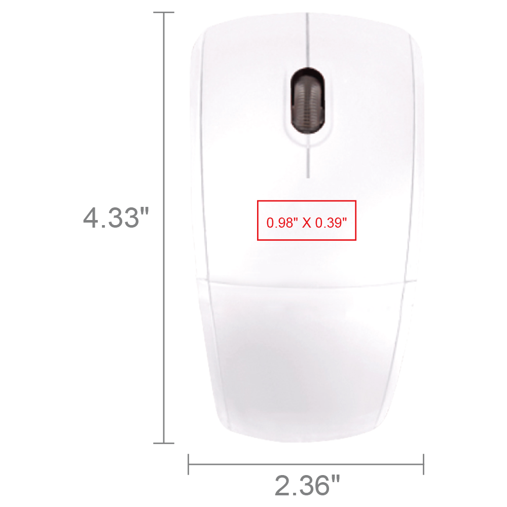 Allen Glossy Wireless Folding Mouse 18