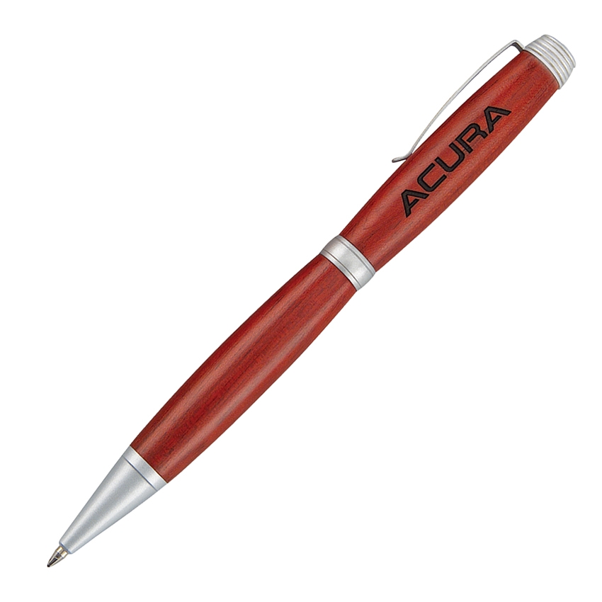 Terrific Timber-5 Wooden Twist Action Ballpoint Pen 4