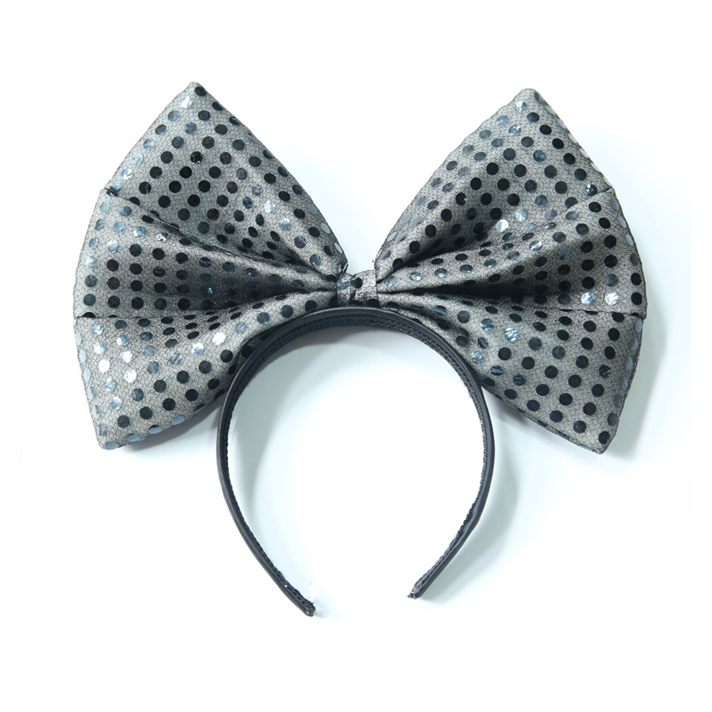 Qatar World Cup National Flag Glittery Bowknot Head Hoop 5