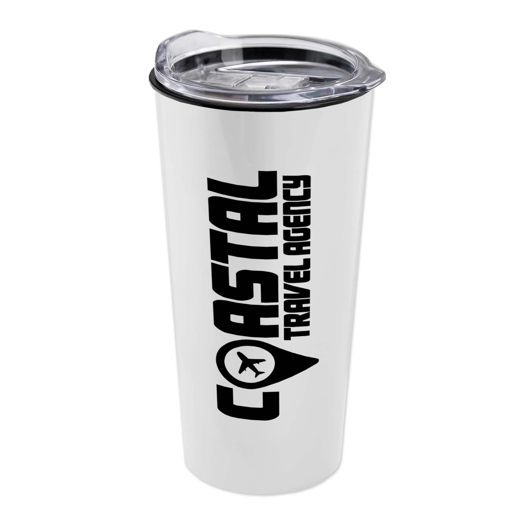 The Explorer - 18 oz. Metallic Travel Tumbler with Clear Se