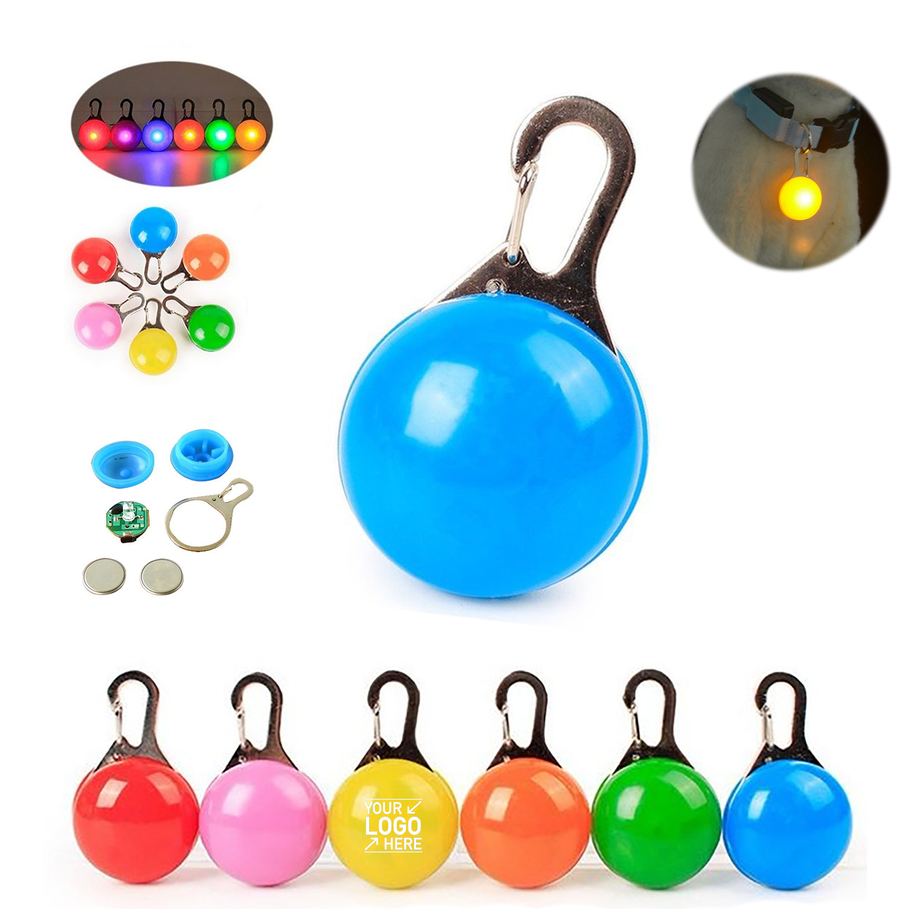 Dog Collar Glowing Pendant 2