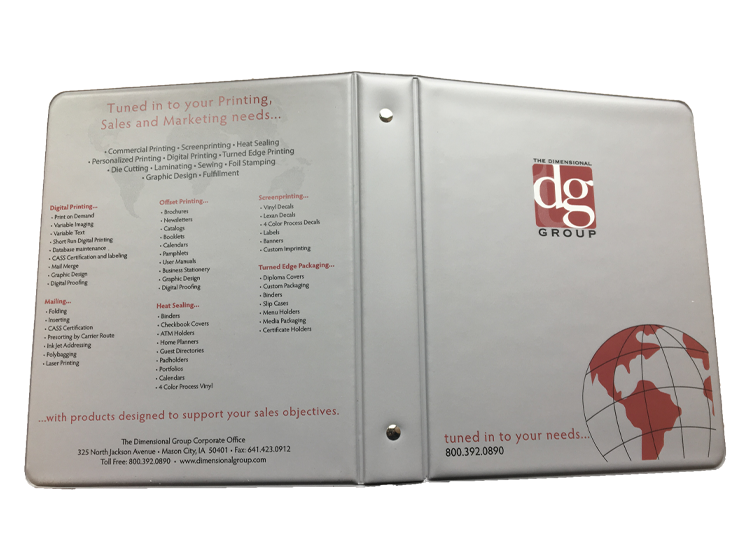 2" Round Ring 8.5" x 5.5" Heat Sealed Vinyl Binder 2