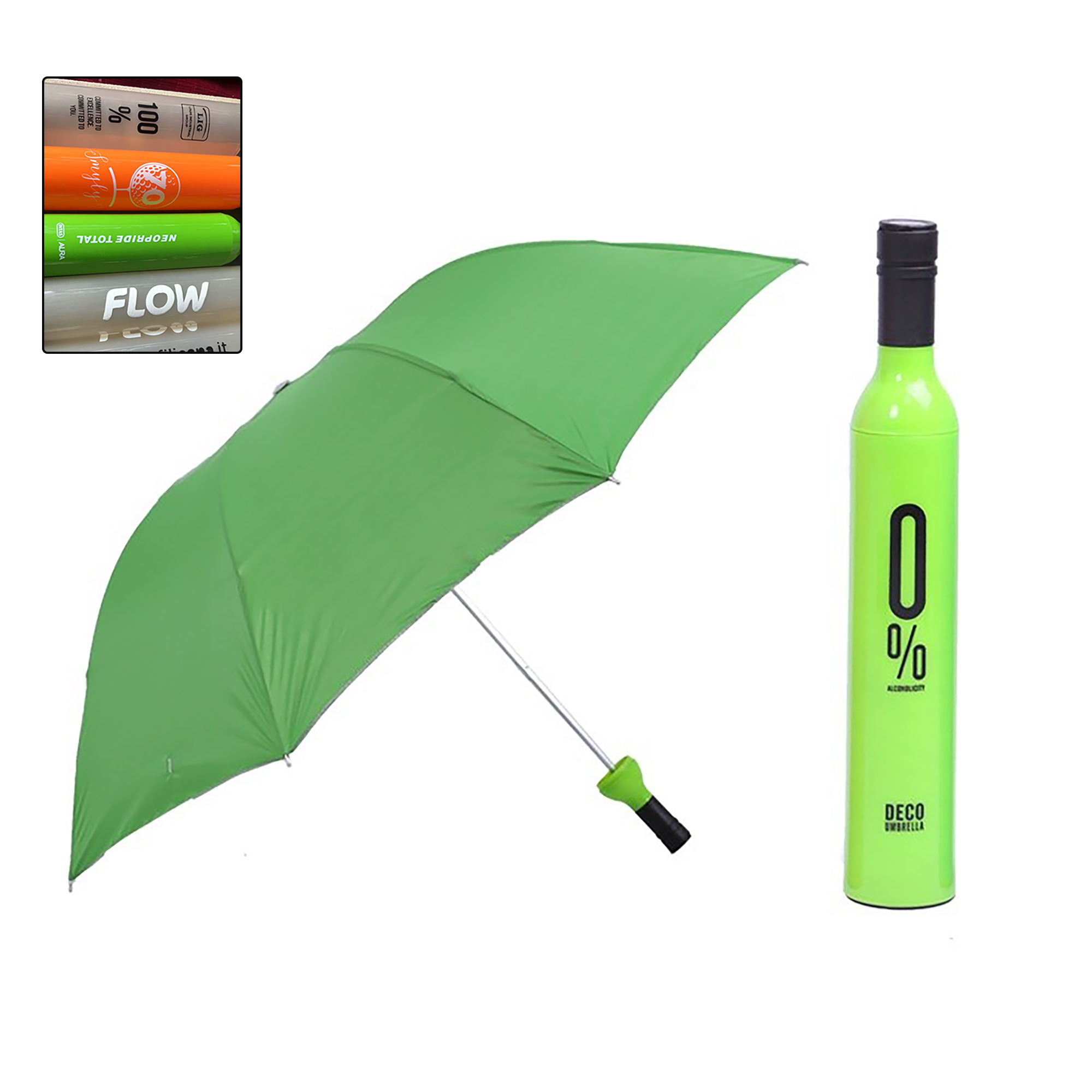 Portable Folding Custom Wine Bottle Umbrella MOQ 1pcs 5