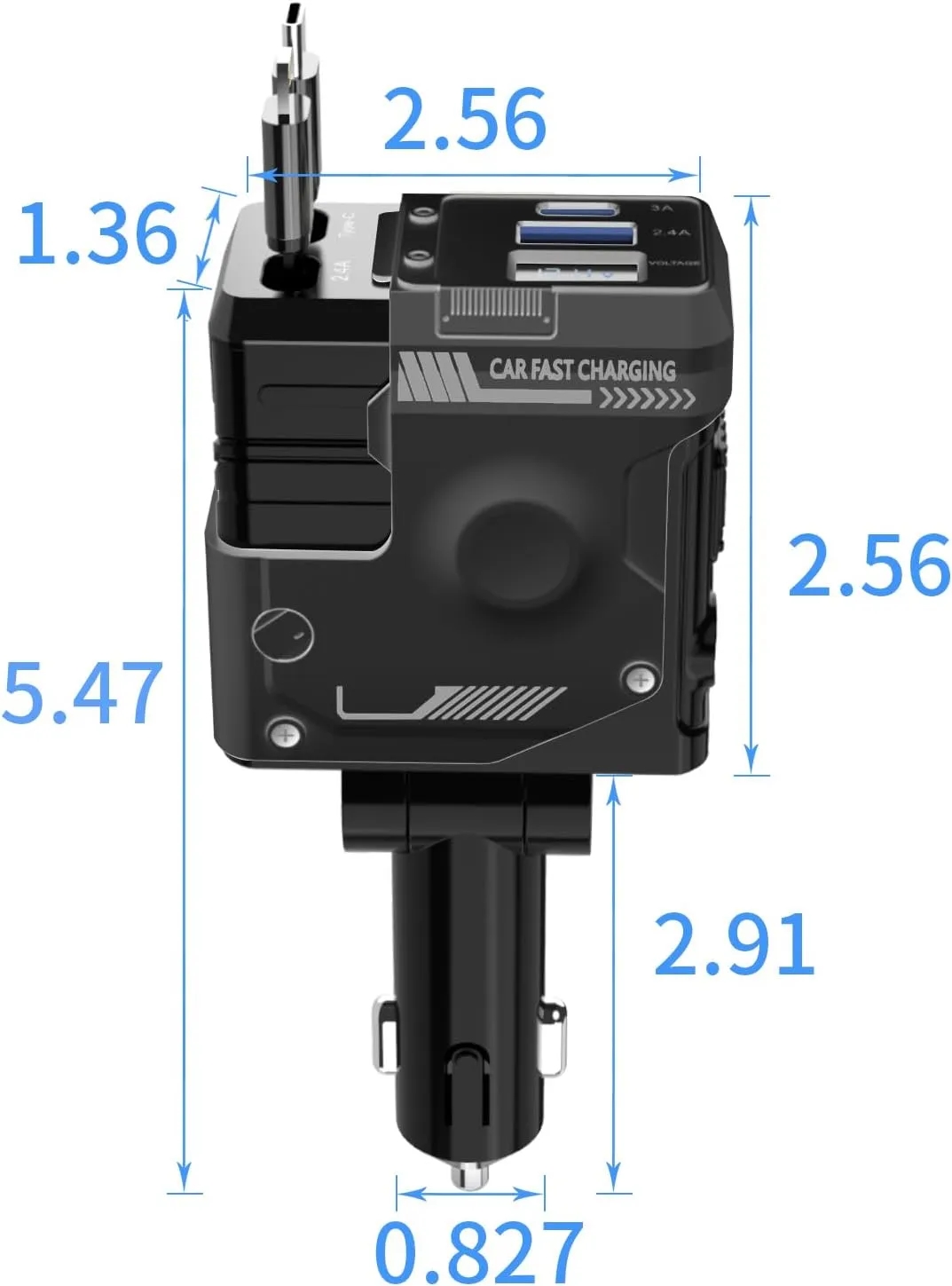 4-in-1 Fast Charge Car Charger Adapter 6