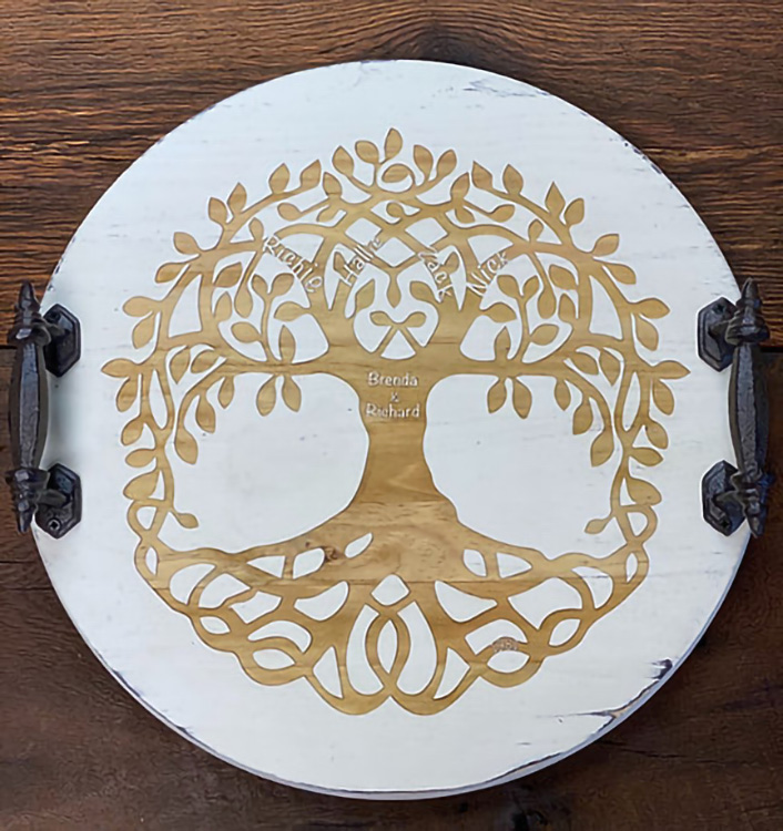 Large Family Tree Lazy Susan 3