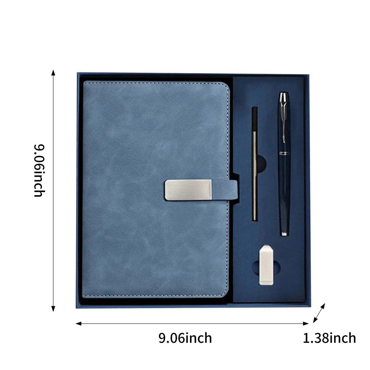 Elegant Notebook Gift Set with Snap Closure 10