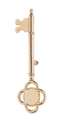 5 1/2" Gold Metal Key/ Insert Not Included 2