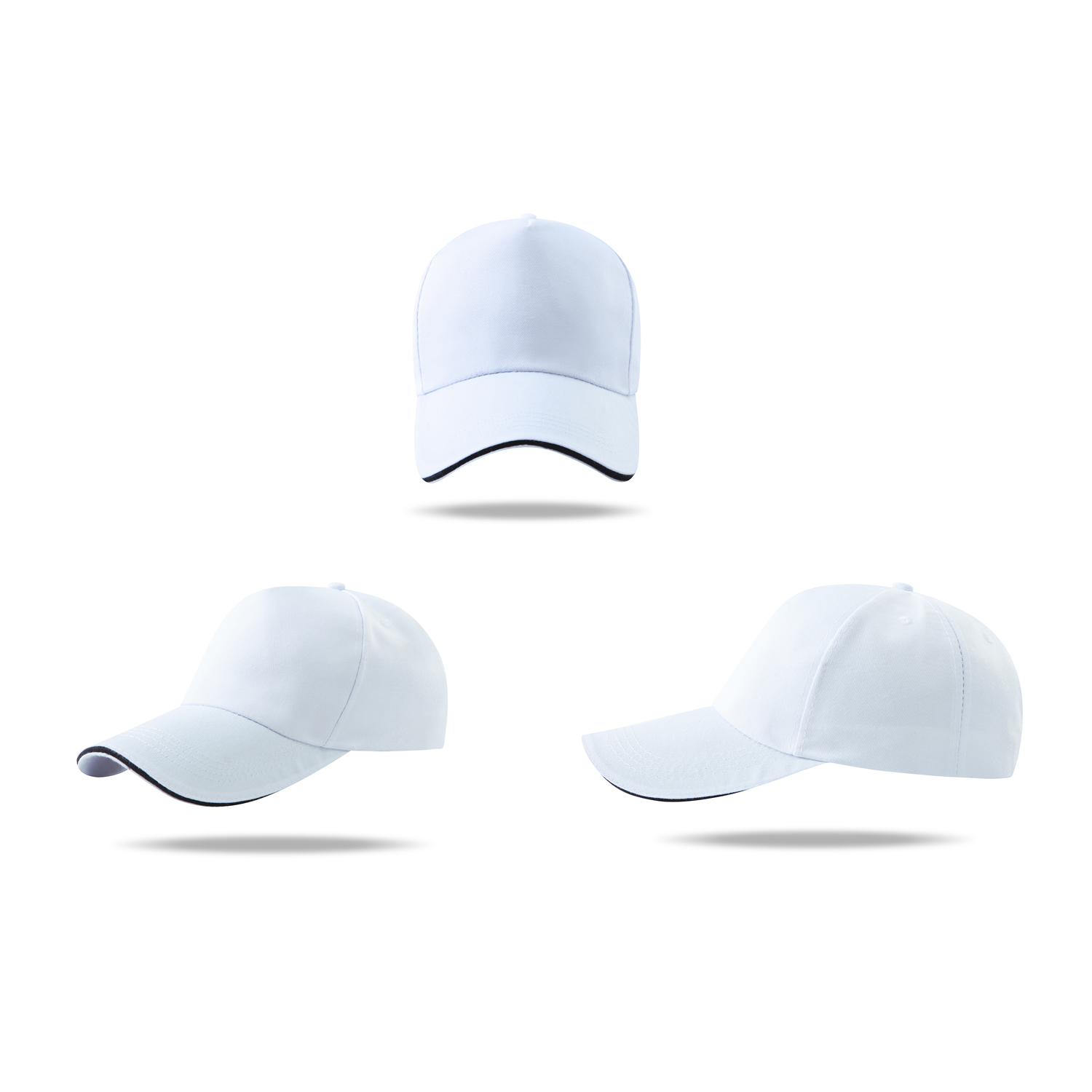 Stock Solid Color Cotton Twill 5 Panel Cap w/Velcro Back Fastener 4