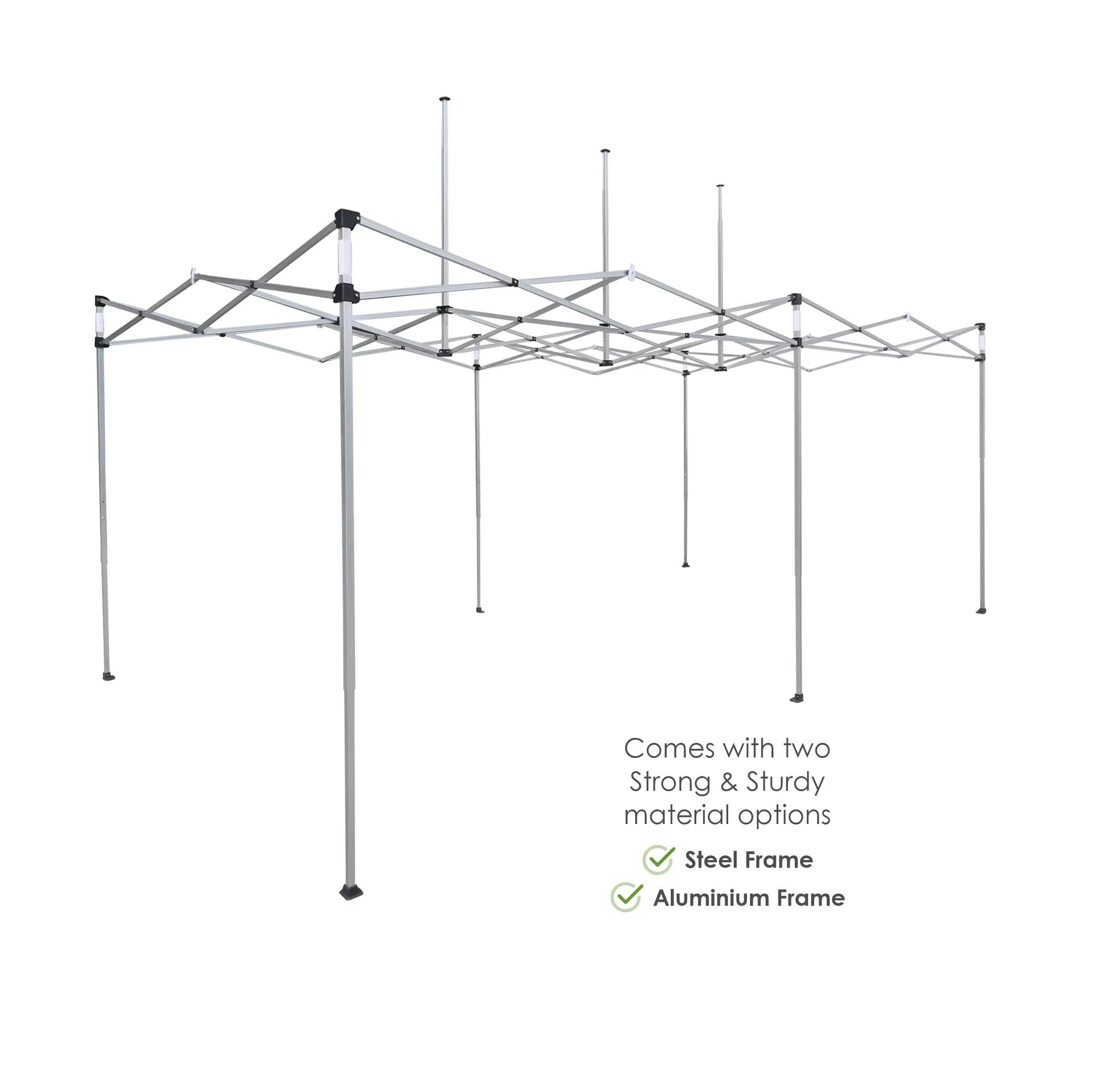 10'x20' Tent Canopy w frame, 2 Side half + 1 long full wall 4