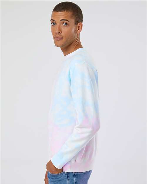 Unisex Midweight Tie-Dyed Crewneck Sweatshirt - PRM3500TD 10
