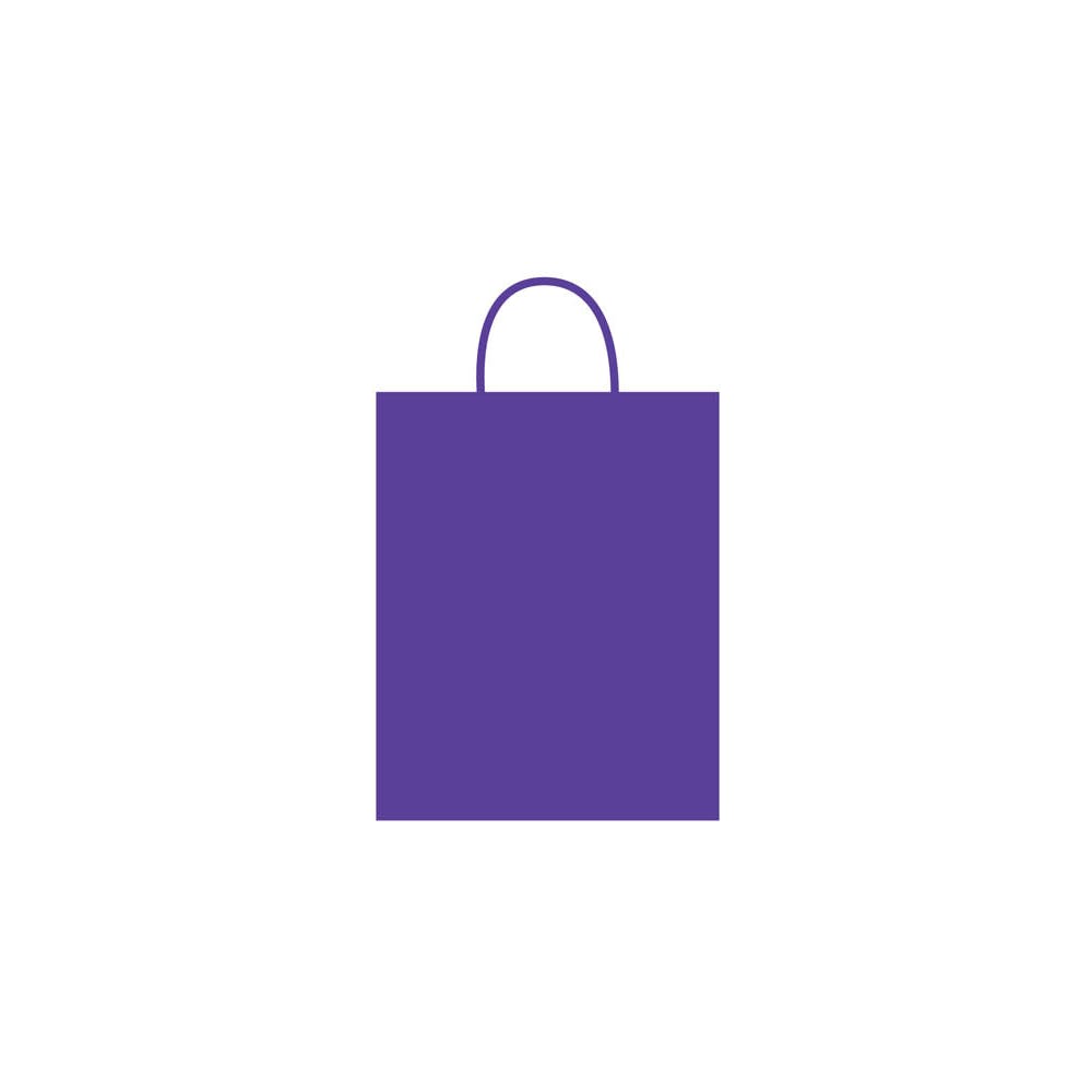 Large Gift Bags - Bright Purple 10.5" x 13" x 5.5" 2