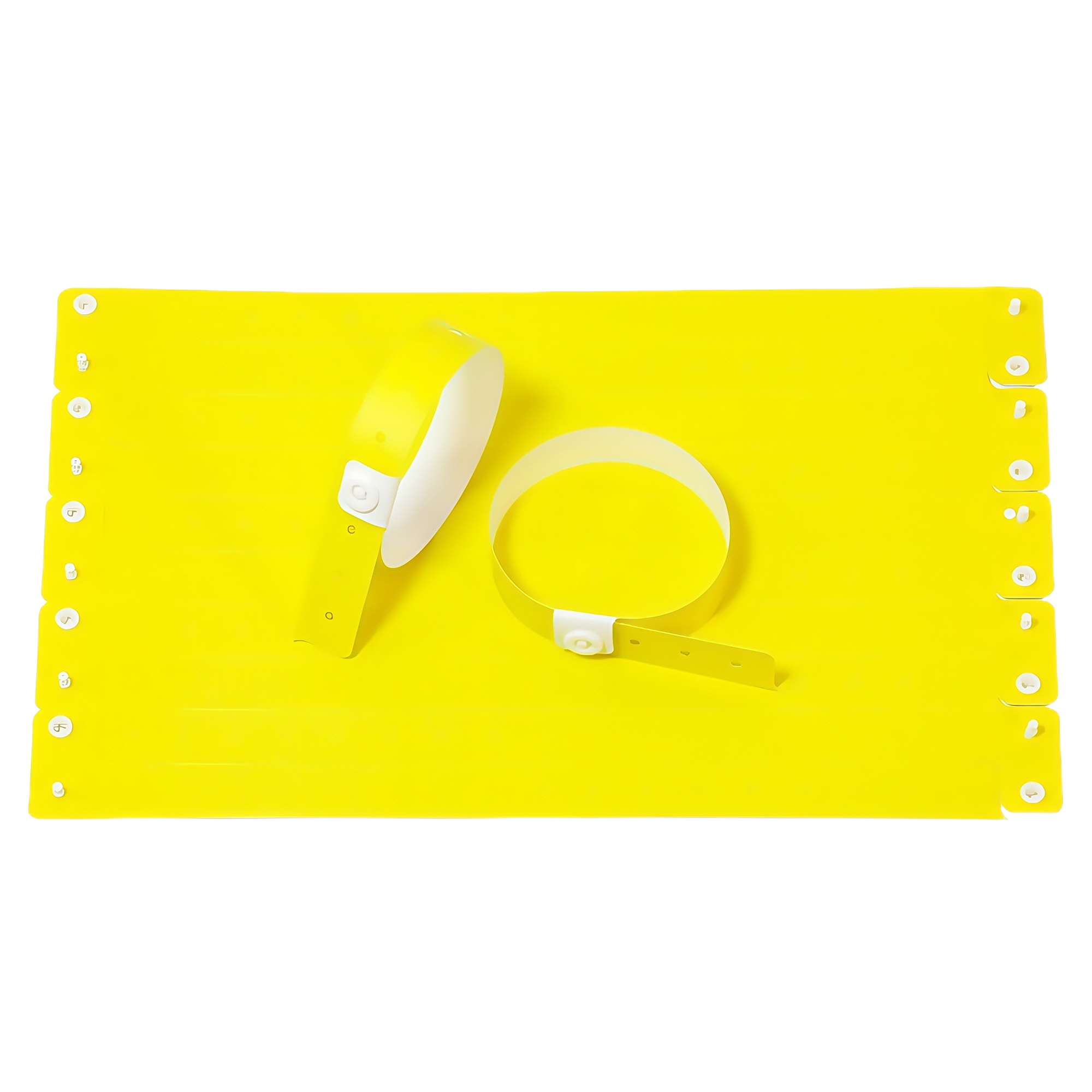 Disposable PVC Wristbands with Plastic Buckle for Kids Playground Waterproof Party Events ID 7