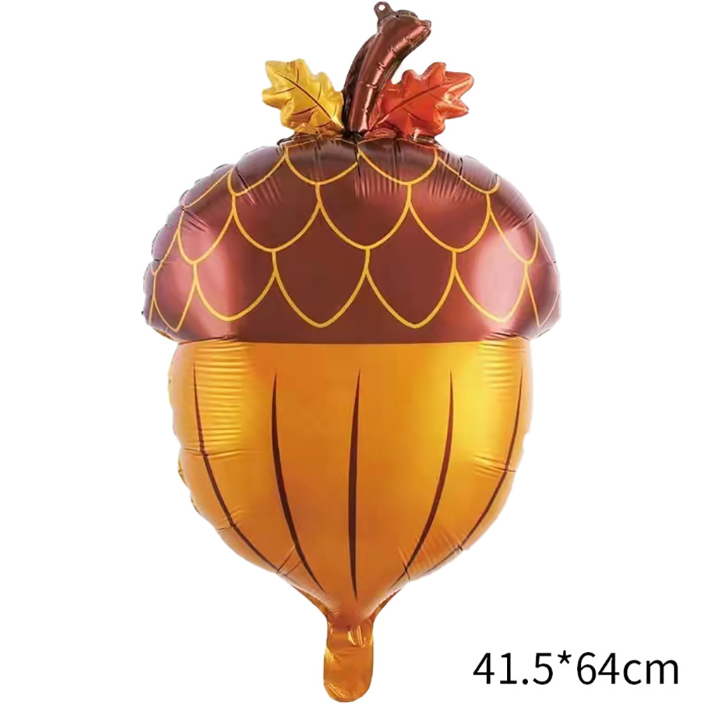 18'' Thanksgiving Day Maple Leaf Mylar Balloon 7