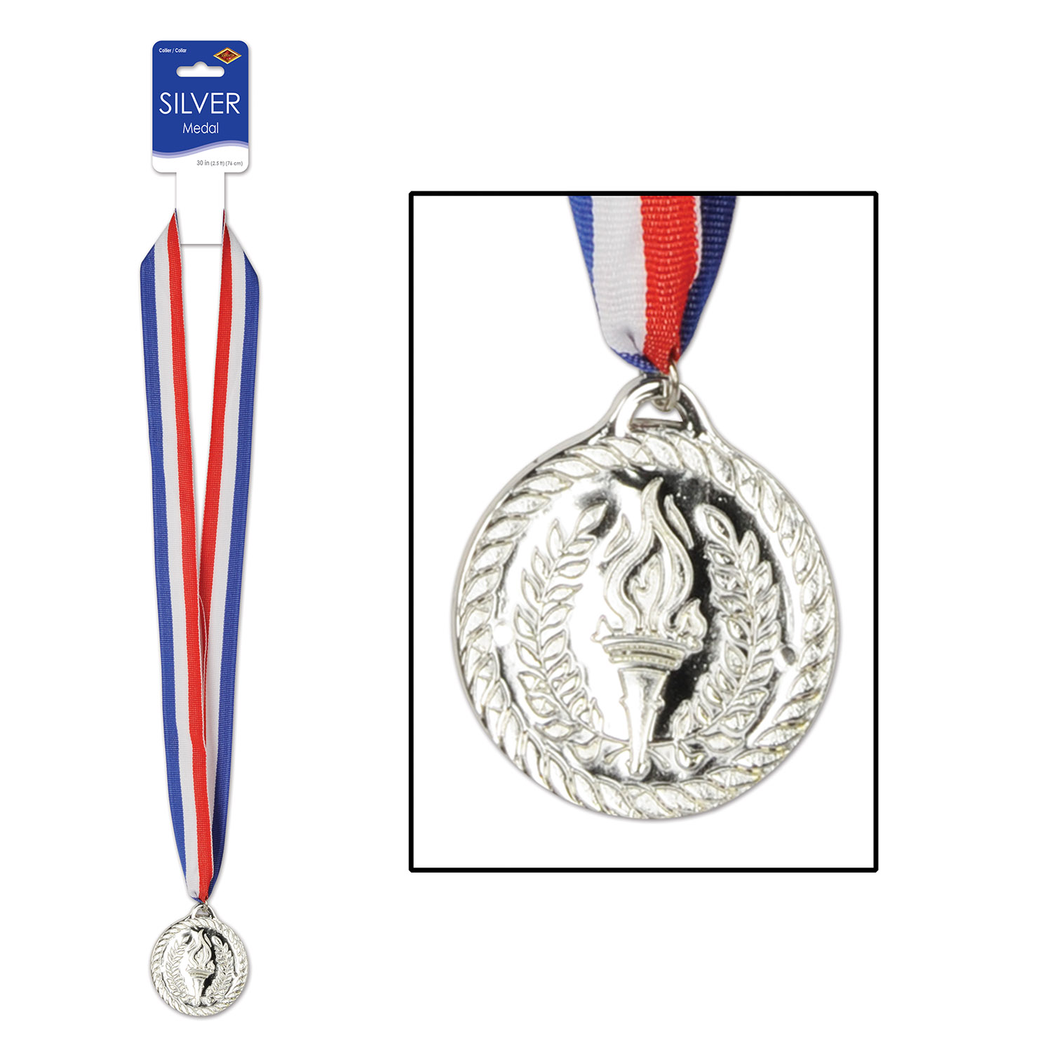 Silver Medal W/Ribbon